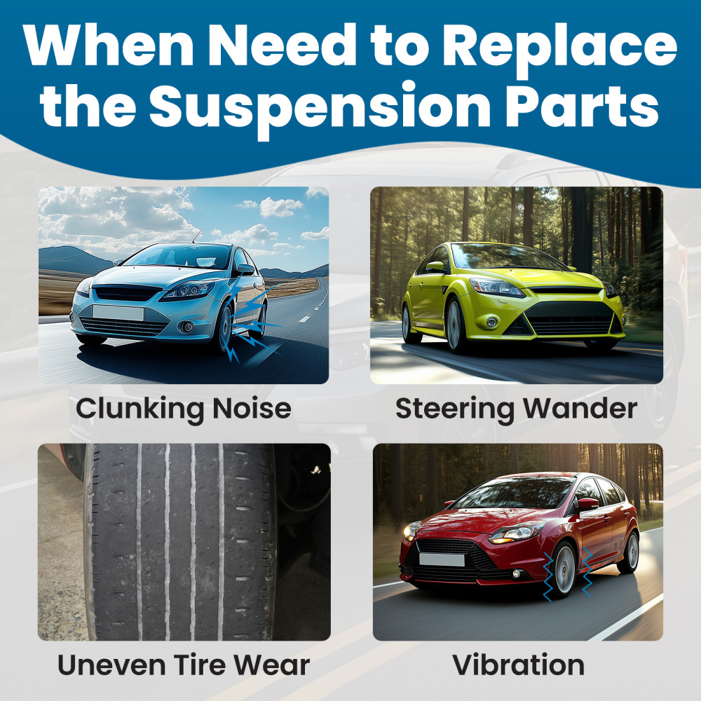 Suspension Kit For 2006-2011 compatible for Ford Focus New 8pcs Front Lower Control Arms Set