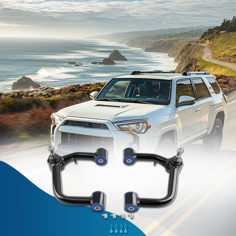 Pair Tubular Front Upper Control Arm 2-4 lift compatible for Lexus GX470 03-09 GX460 10-23