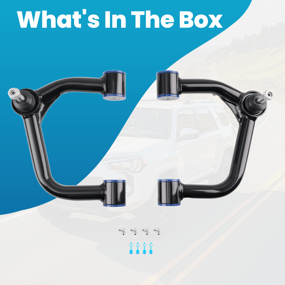 Pair Tubular Front Upper Control Arm 2-4 lift compatible for Lexus GX470 03-09 GX460 10-23