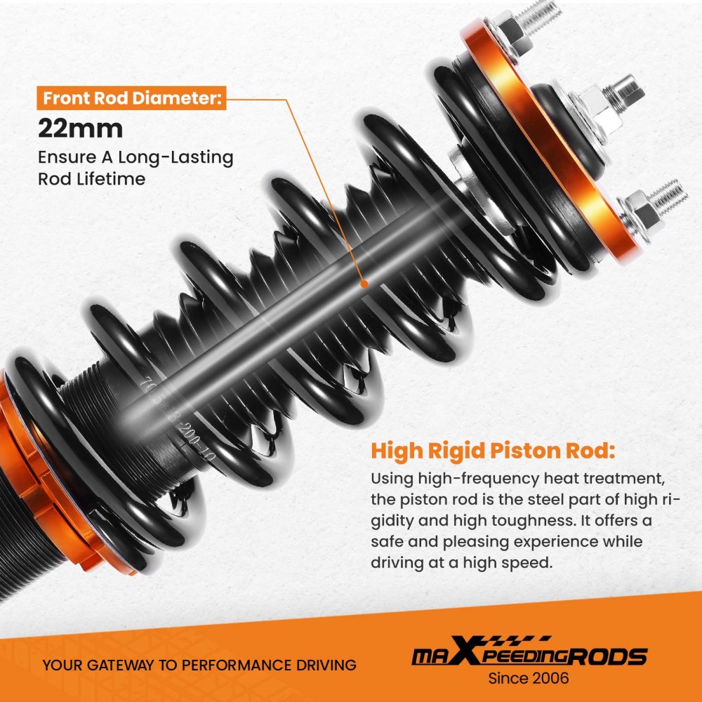 Compatible for Honda CR-V CRV 1996-2001 RD1–RD3 Suspension ShockS Coilover Coilovers Lowering Kit