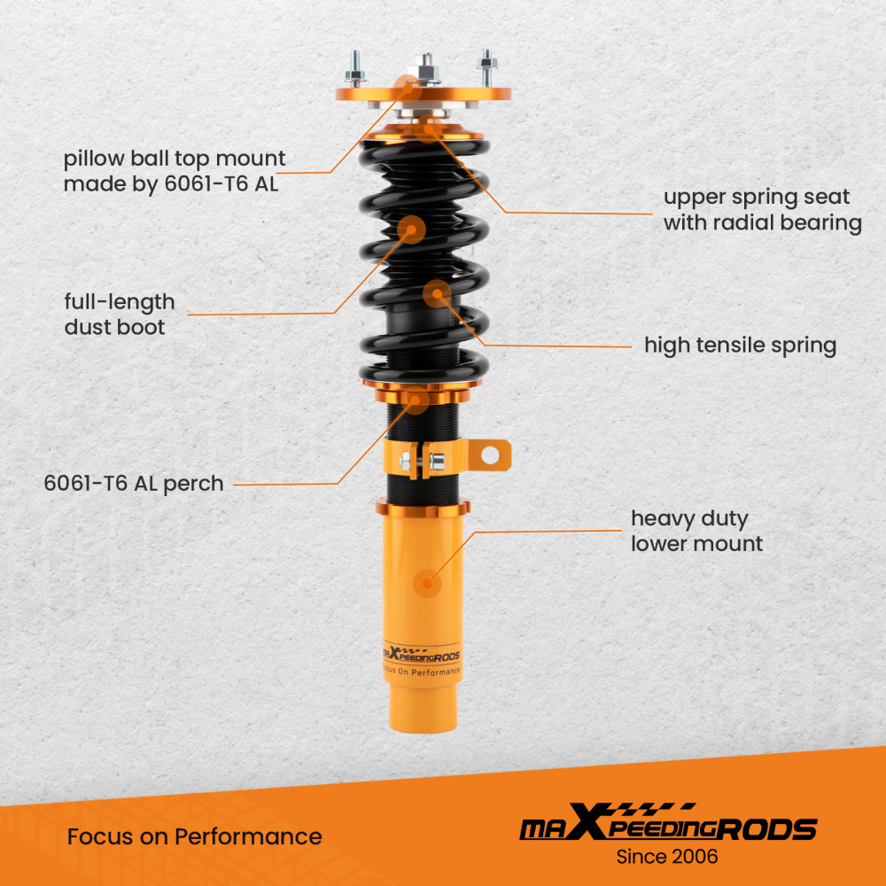Coilover Kits compatible for BMW Z4 (E85) 2003-2008 Convertible Adj. Height Shock Struts