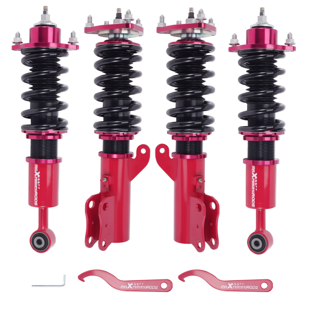 24 Way Adjustable Coilovers Lowering Suspension Kit compatible for Mitsubishi Lancer 08-16