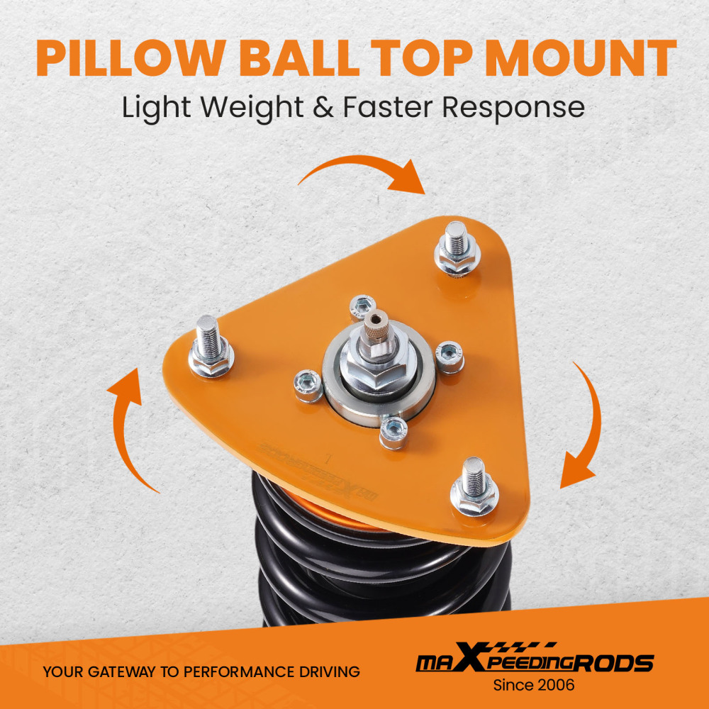 MaXpeedingrods Damper Adjustable Coilovers Kit compatible for Mazda 3 04-13 Sedan Hatchback