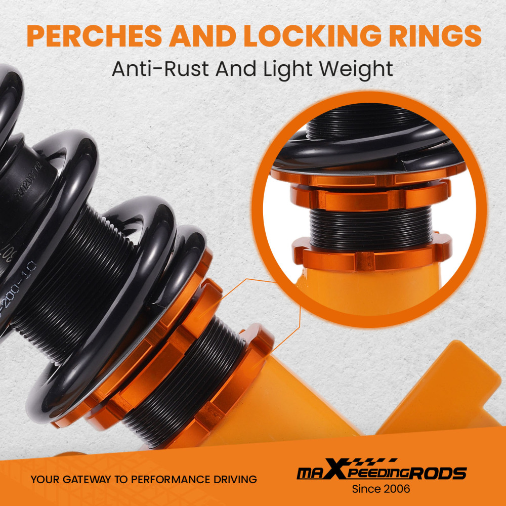 MaXpeedingrods Damper Adjustable Coilovers Kit compatible for Mazda 3 04-13 Sedan Hatchback