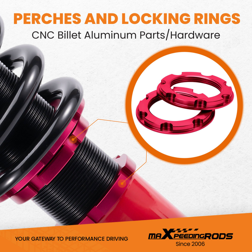 MaXpeedingrods Front+Rear Coilovers Lowering Kit compatible for Acura TSX 04-08 2.4L 3.0L