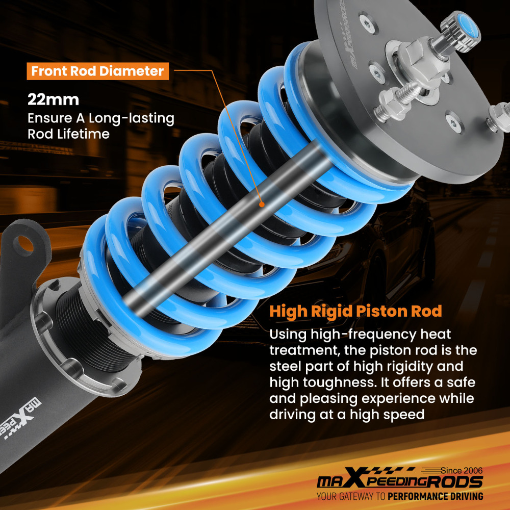 MaXpeedingrods T6 Coilovers 24 Level Struts compatible for VW Golf  MK7 15-19 Jetta 19-24