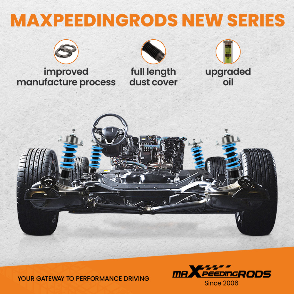 Amortisseurs Combinés Filetés compatible pour Mazda RX-8 SE3P de 2003 a 2008 FE, SE