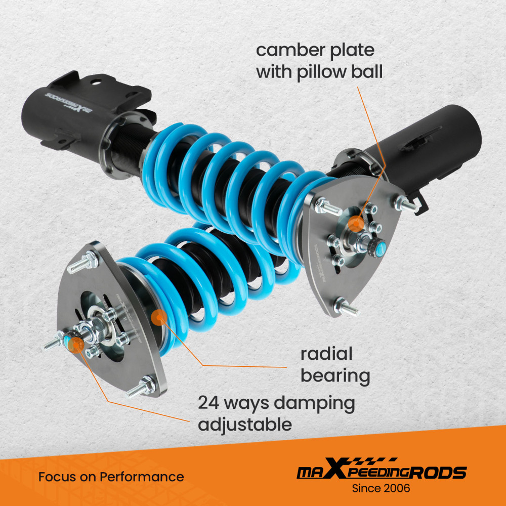 Maxpeedingrods COT6 Adjustable Coilover Shock Strut Kit compatible for Subaru Outback 10-14