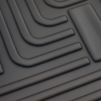 Advanced Floor Mats compatible for Chevrolet Suburban GMC Yukon XL 21-24 Black TPE