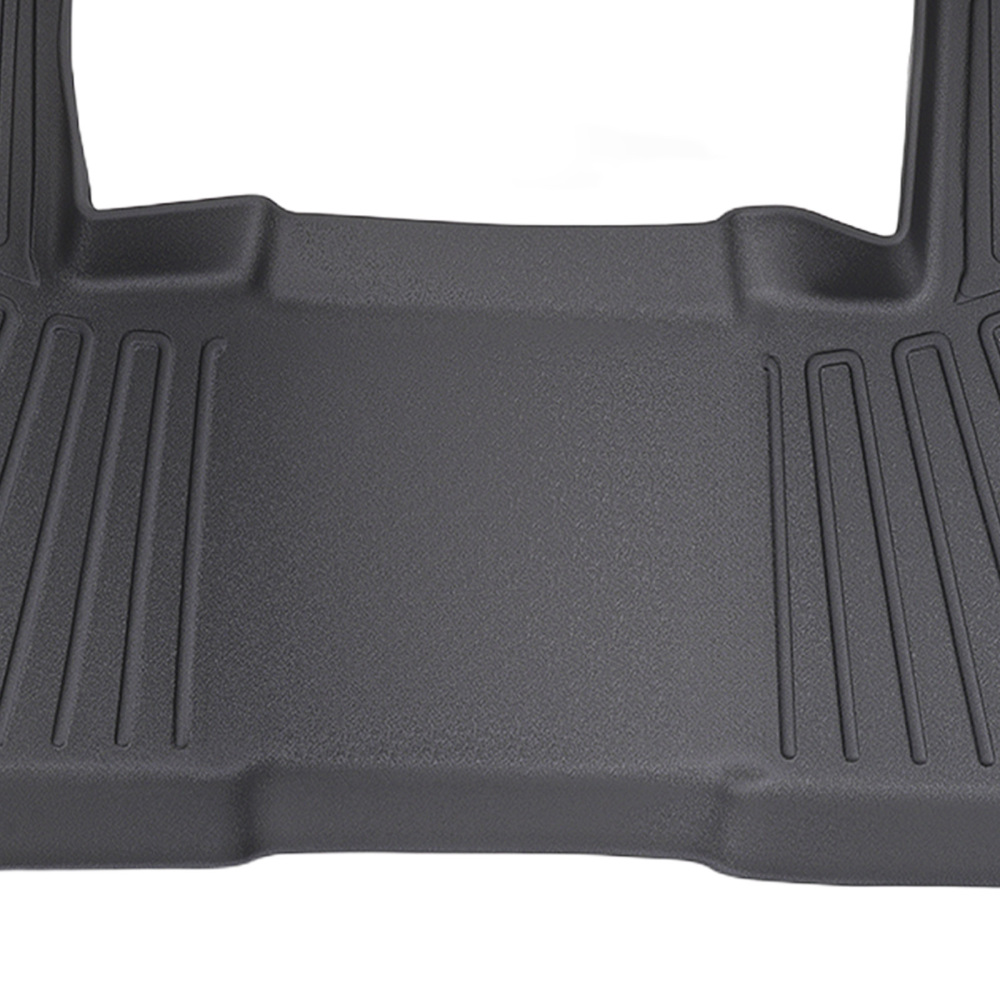 3-Row Floor Mats Set compatible for Honda Pilot 2023-2025 TPE Black All Weather Protection