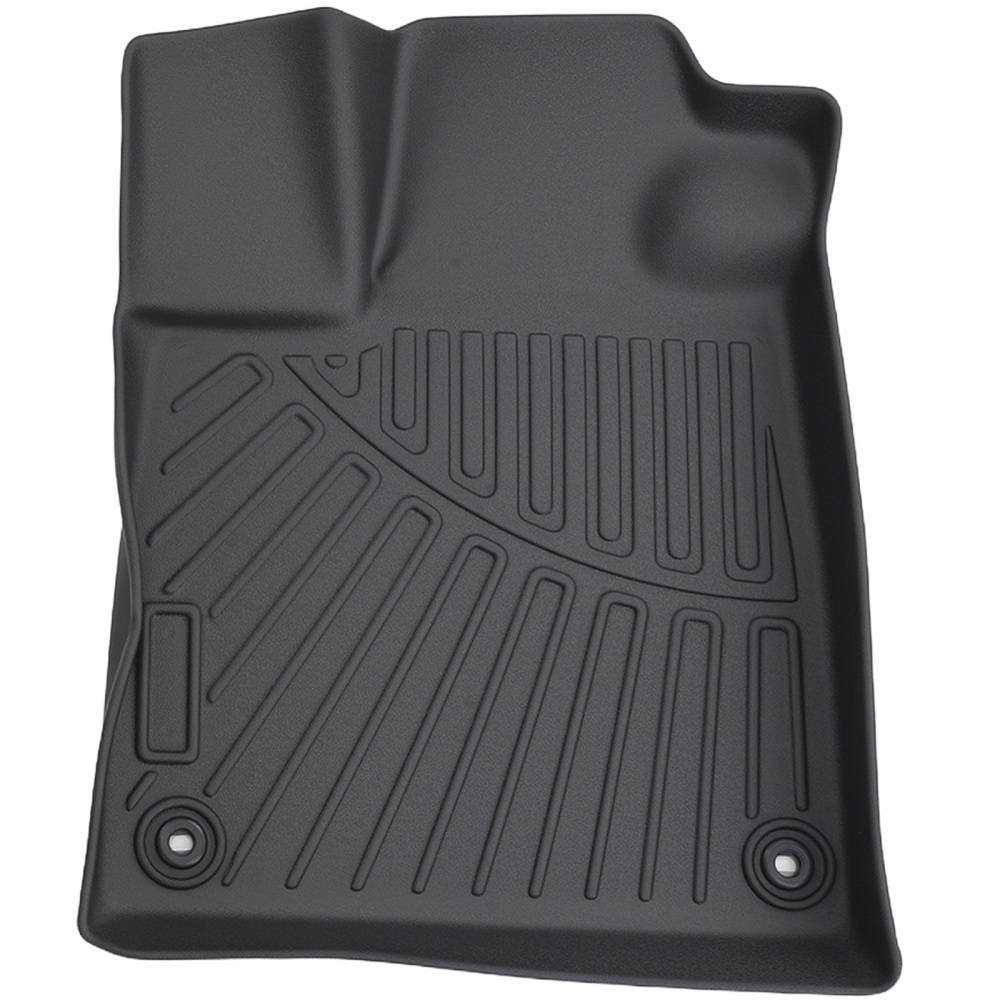 3-Row Floor Mats Set compatible for Honda Pilot 2023-2025 TPE Black All Weather Protection