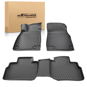 All Season Floor Mats compatible for Nissan Sentra 2020-2024 TPE Black Custom Fit Non-Slip