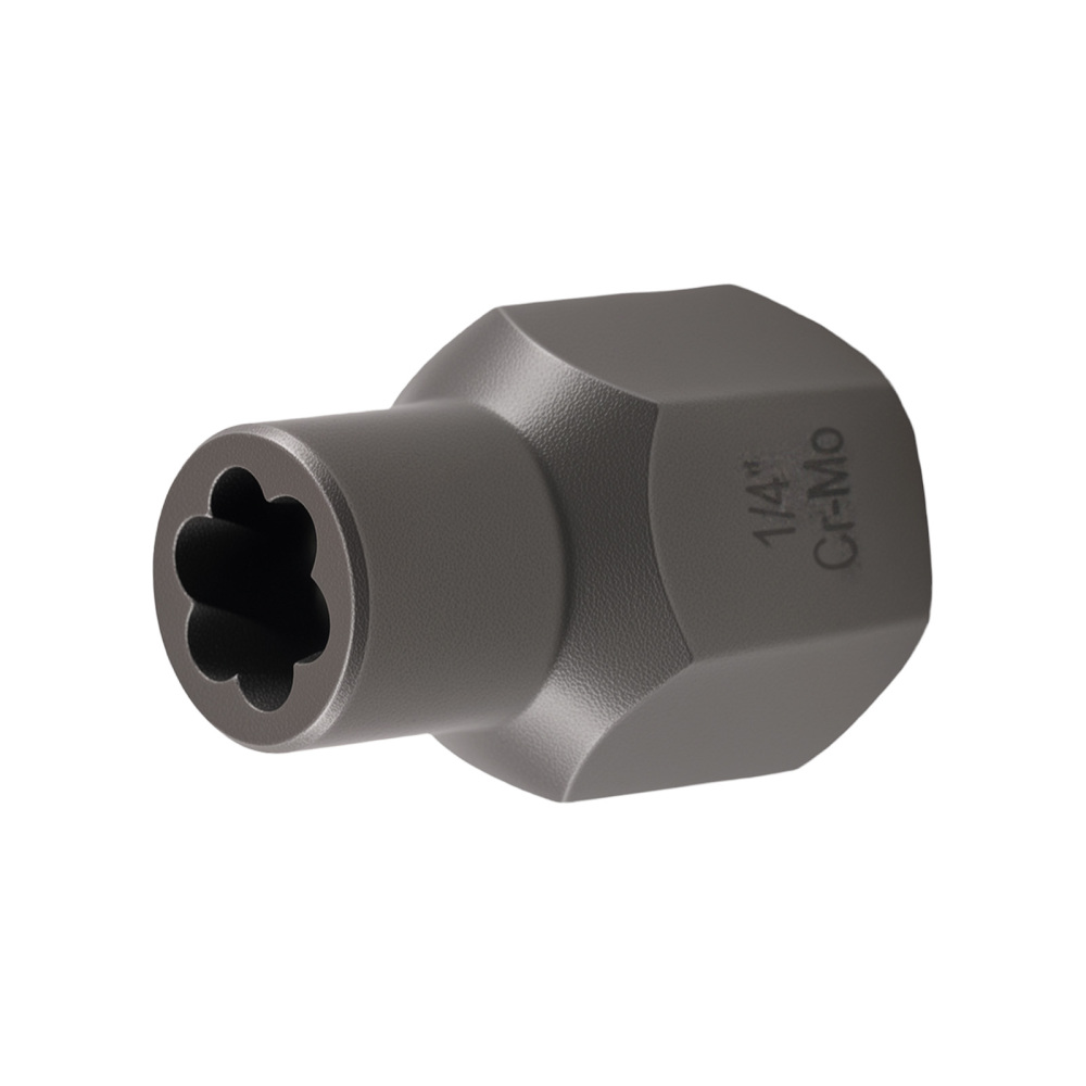 15pc Impact Twist Socket Set Lug Nut Removal Tool 6.35-19mm with AdapterPunch