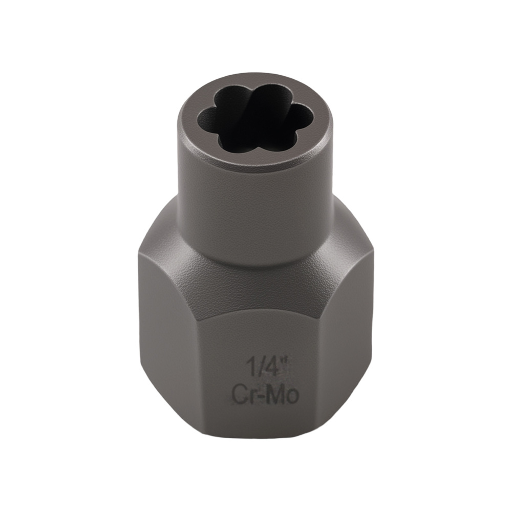 15pc Impact Twist Socket Set Lug Nut Removal Tool 6.35-19mm with AdapterPunch