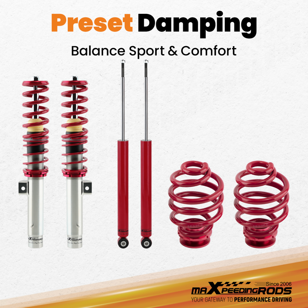 Coilovers compatible for BMW 3 Series E46 Coupe & Saloon 2WD 1998-2006 320 325 328 330 323