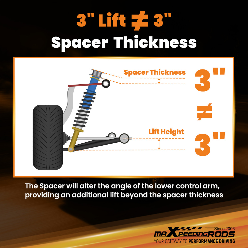 3 FrontRear Assembly compatible for Honda Ridgeline 2006-2014 with Hardware