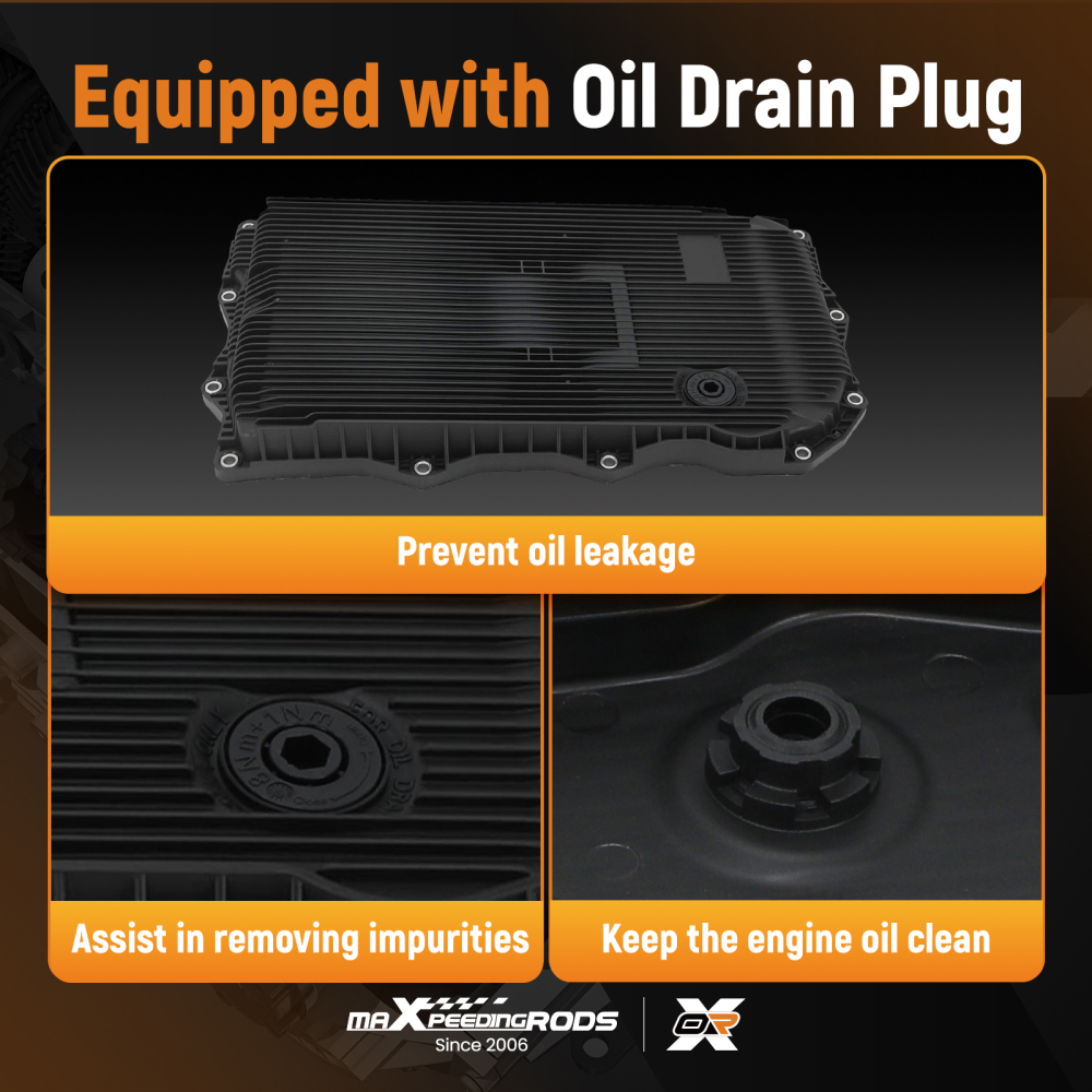 Transmission Oil Pan Compatible for BMW 535i 550i X6 2011-2016 24117613253