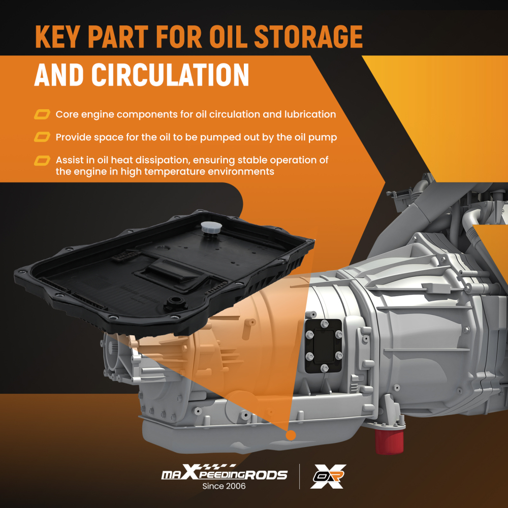 Transmission Oil Pan Compatible for BMW 535i 550i X6 2011-2016 24117613253