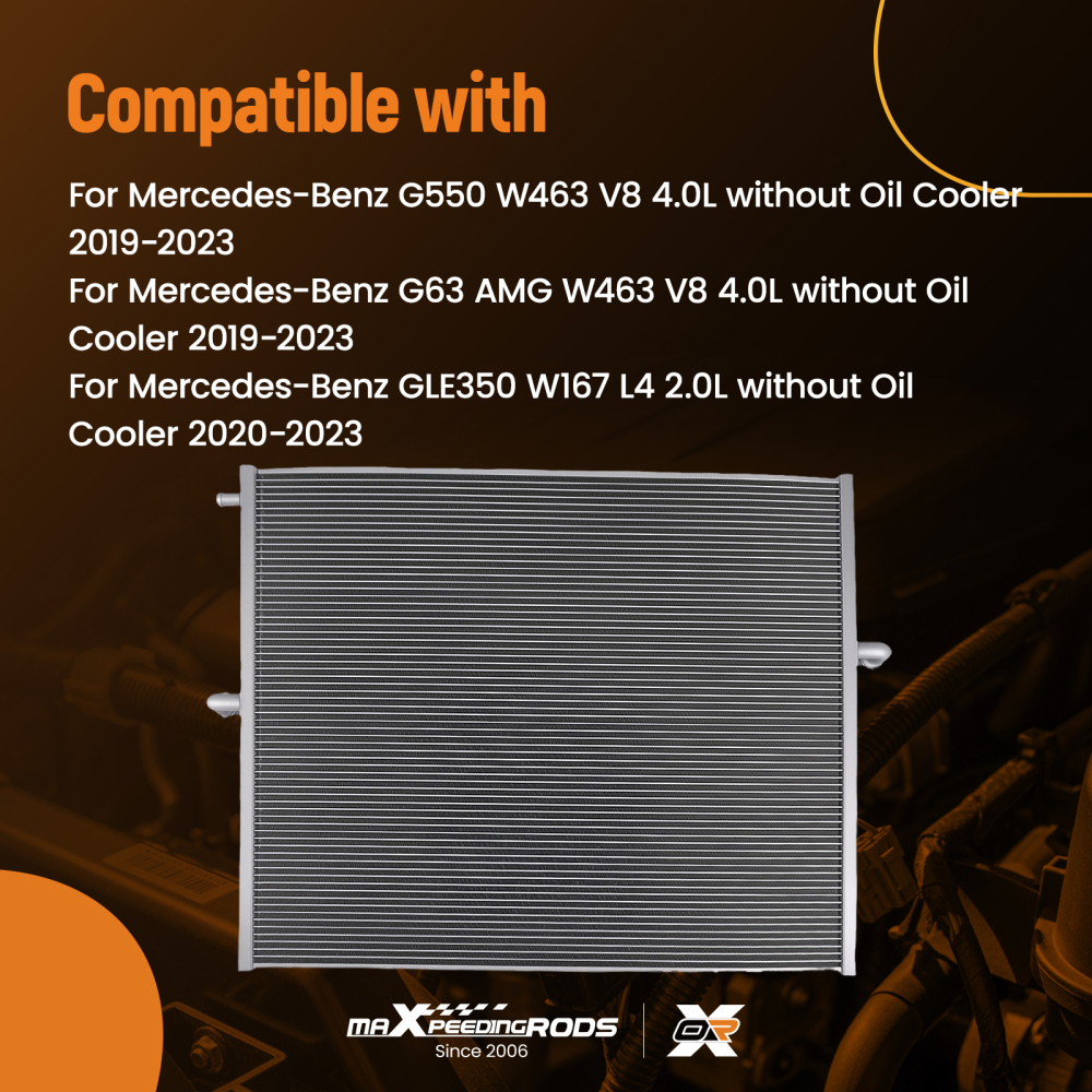 Radiatore Motore in Alluminio compatibile per Mercedes-Benz G550/G63 2019-2023 A1675000300