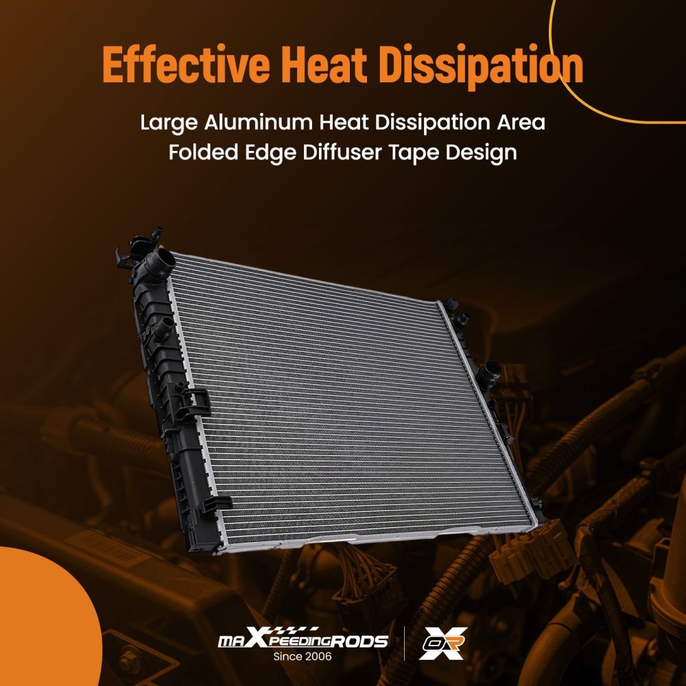 Aluminum Engine Radiator compatible for BMW M760I 2016-2022 050133N Cross Flow