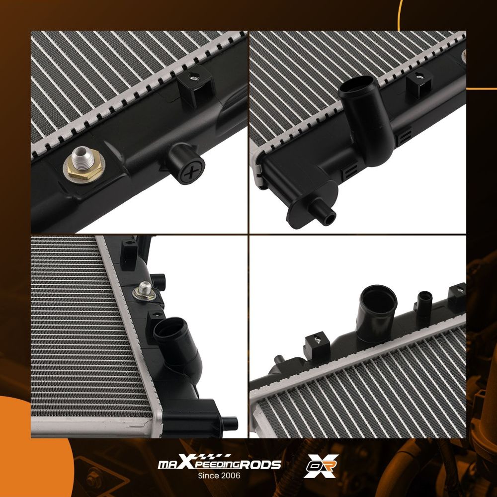 1-Row Aluminum Radiator compatible for Mazda CX-9 3.5L 3.7L 07-15 CU2986 AT/MT Trans Cooler