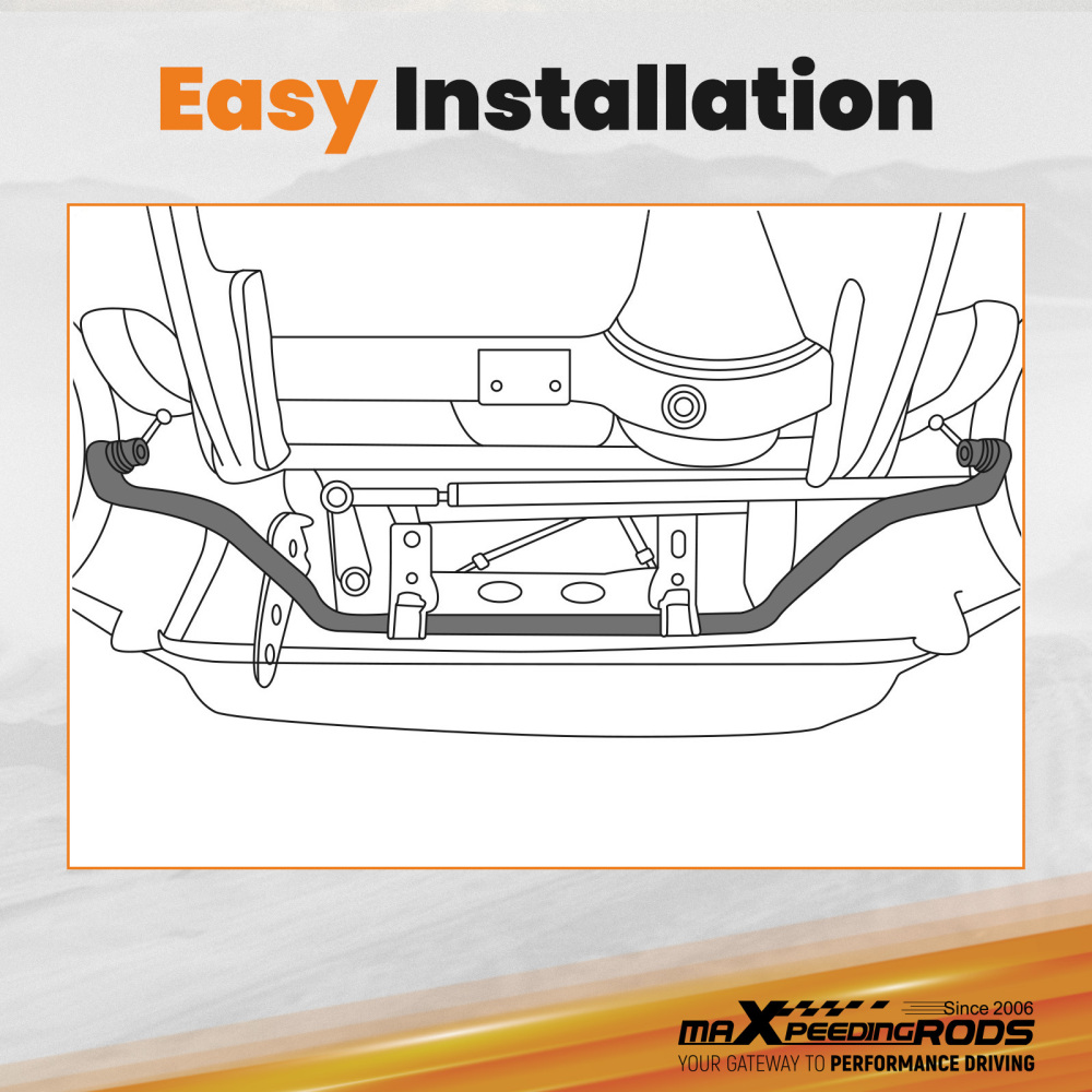 Front Sway Bar w/ Links Kit For 1964-1972 compatible for Chevy Chevelle Cutlass 442 compatible for GTO A-Body