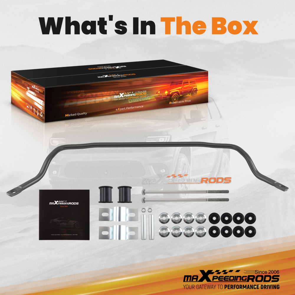 Front Sway Bar w/ Links Kit For 1964-1972 compatible for Chevy Chevelle Cutlass 442 compatible for GTO A-Body