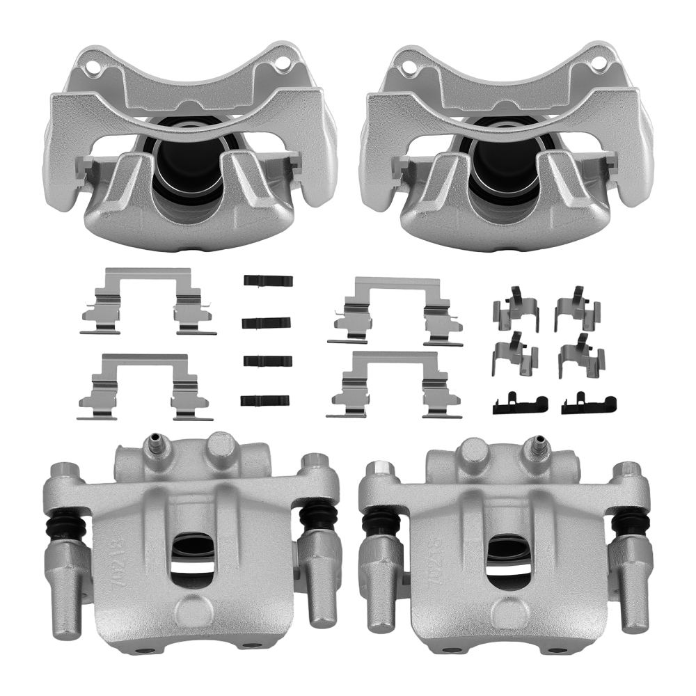 Front Rear Disc Brake Calipers w/Bracket compatible for Dodge Caliber compatible for Jeep Compass Patriot