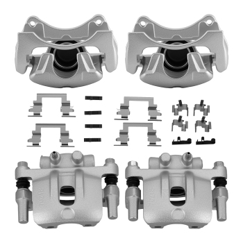 Front Rear Disc Brake Calipers w/Bracket compatible for Dodge Caliber compatible for Jeep Compass Patriot