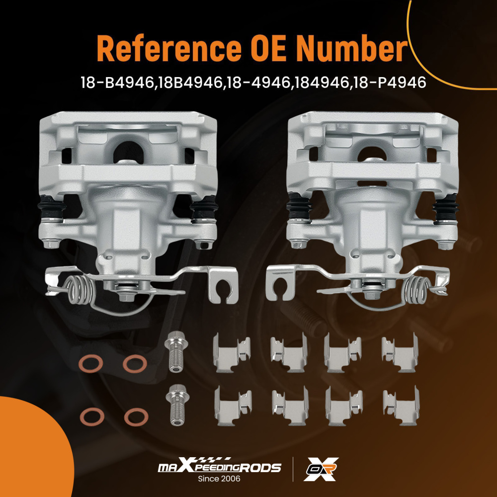 Rear Left and Right Disc Brake Caliper compatible for Ford Five Hundred 2005-2007 18-B4946