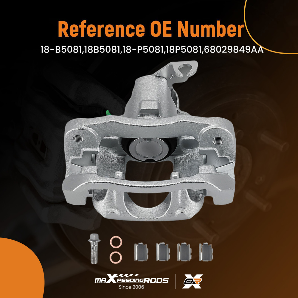 Rear Left Brake Calipers w/ Bracket compatible for Dodge Grand Caravan compatible for VW Routan compatible for Ram C/V