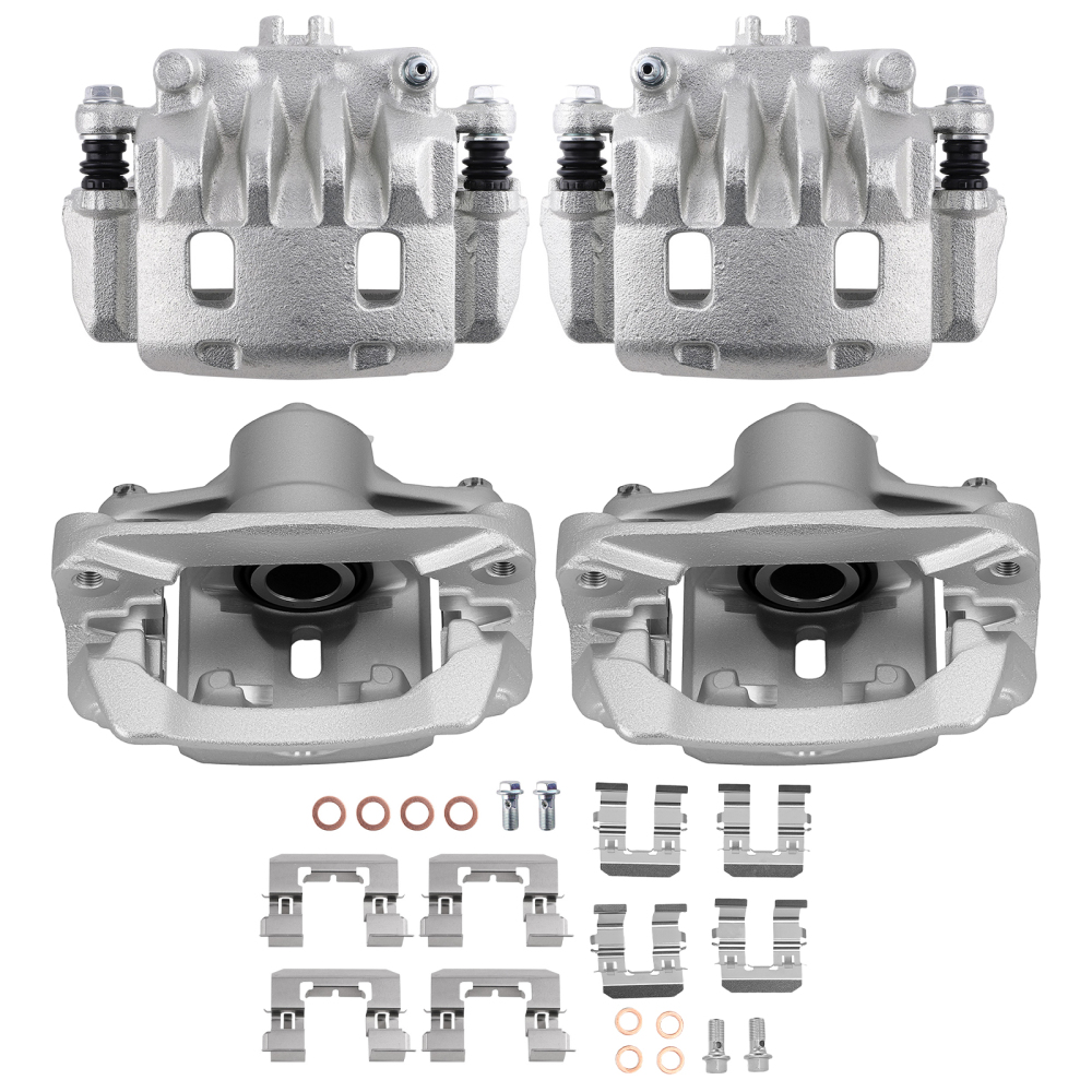 Front Rear Disc Brake Calipers w/Bracket compatible for Subaru Legacy/Outback 2010-2014