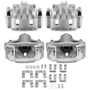Front Rear Disc Brake Calipers w/Bracket compatible for Subaru Legacy/Outback 2010-2014
