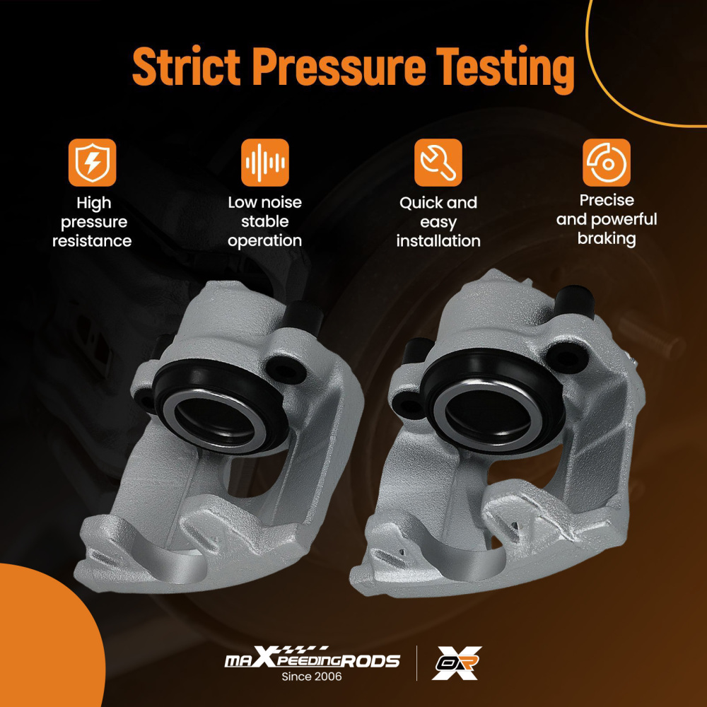 Pair Floating Brake Caliper Front compatible for Audi Q3 compatible for VW Passat Tiguan 2007- Sharan 2010