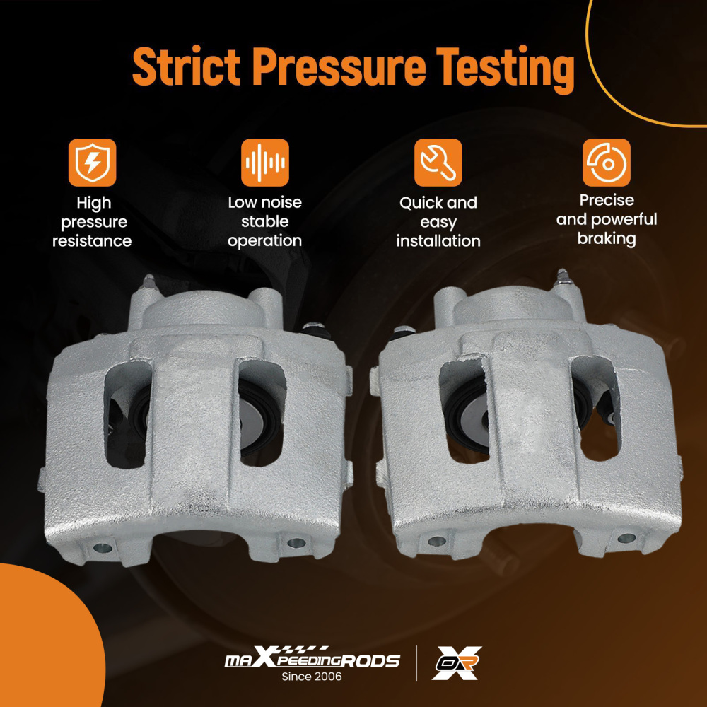 2x Front Brake Calipers Floating compatible for Jeep Cherokee Grand Cherokee 1990-1998 66mm