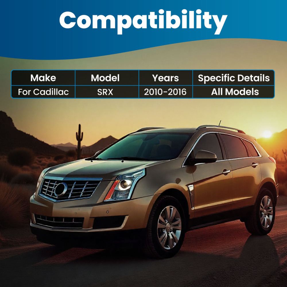 Front Suspension Lower Control Arms Sway Bar Tie Rods for 2010-2016 compatible for Cadillac SRX