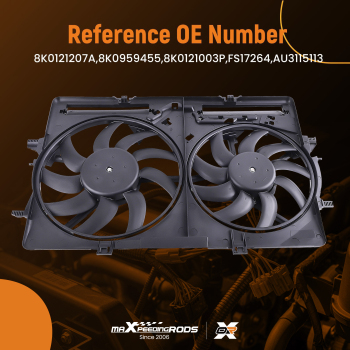 Radiator Cooling Fan Assembly for Audi A4/A5/ALLROAD/Q5/S4/S5 2007-2017 620-839	