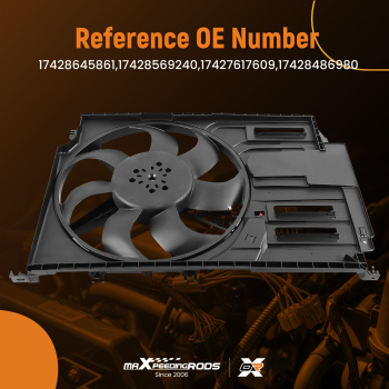 Cooling Fan compatible for Mini Cooper 2014-2019 17427617609 17428645861 17428569240