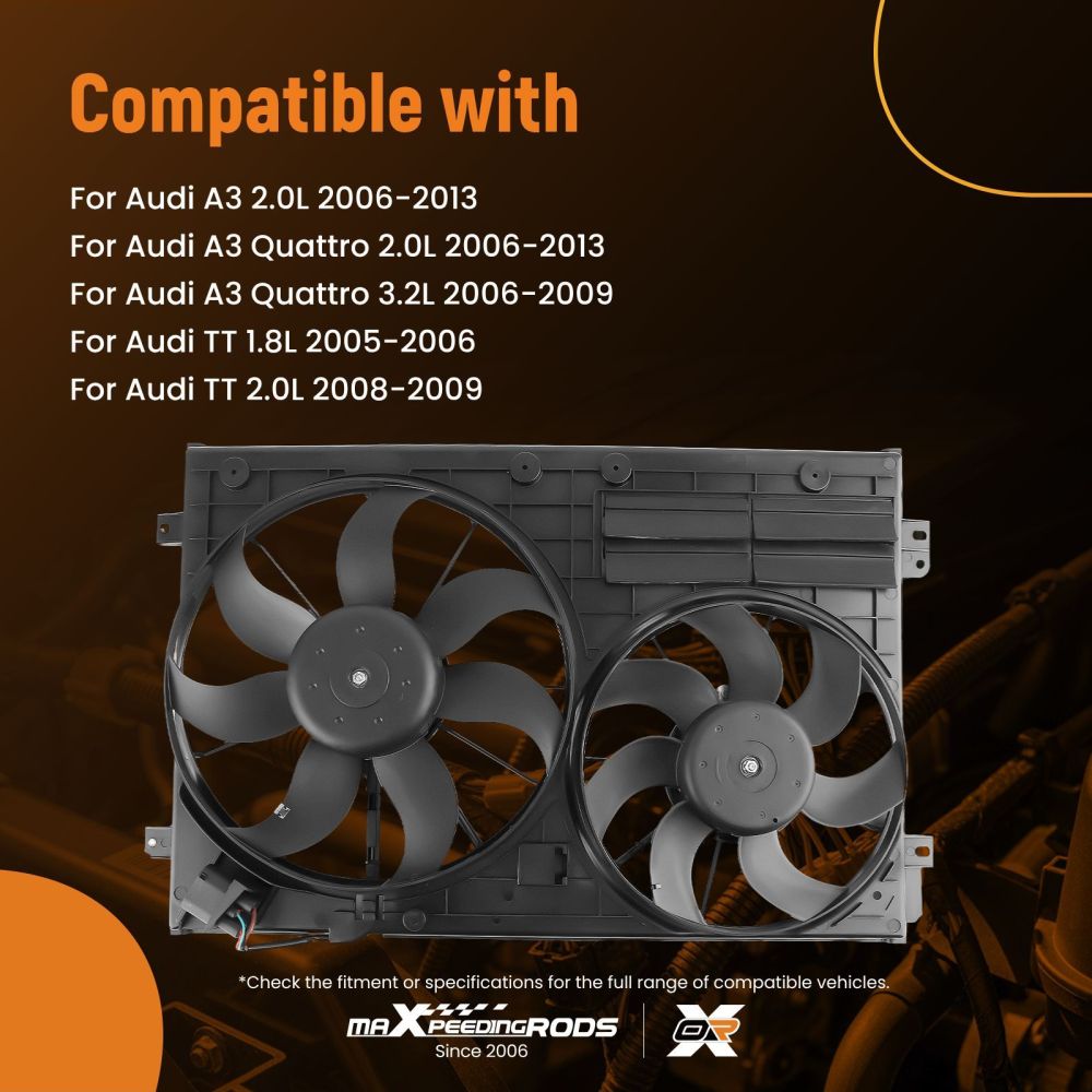 Cooling Fan compatible for Audi A3/TT compatible for Volkswagen Beetle/Jetta/Passat 1K0959455ET