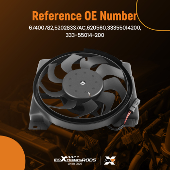 Electric Radiator Cooling Fan compatible for Jeep Cherokee/Wagoneer/Comanche 87-01 67400782