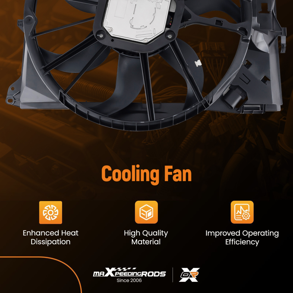 Gruppo ventola di raffreddamento a 4 pin per BMW 335xi/135i/335d/Z4 07-16 17427788907 620981