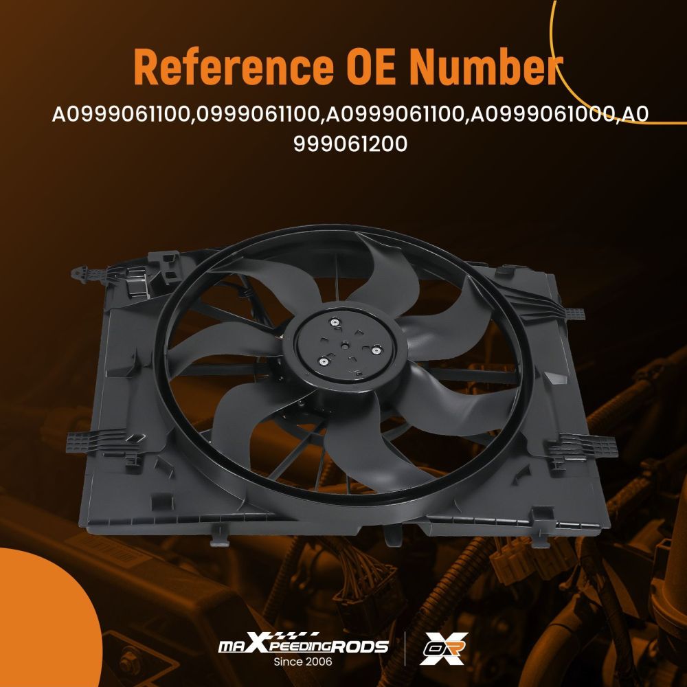 Ventola di raffreddamento del radiatore per Benz C180/C200/C250/C300 14-2017 0999061800 A0999061000