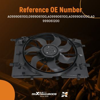 Cooling Fan compatible for Mercedes-Benz C180/C200/C250/C300 2014-17 0999061800 0999061100