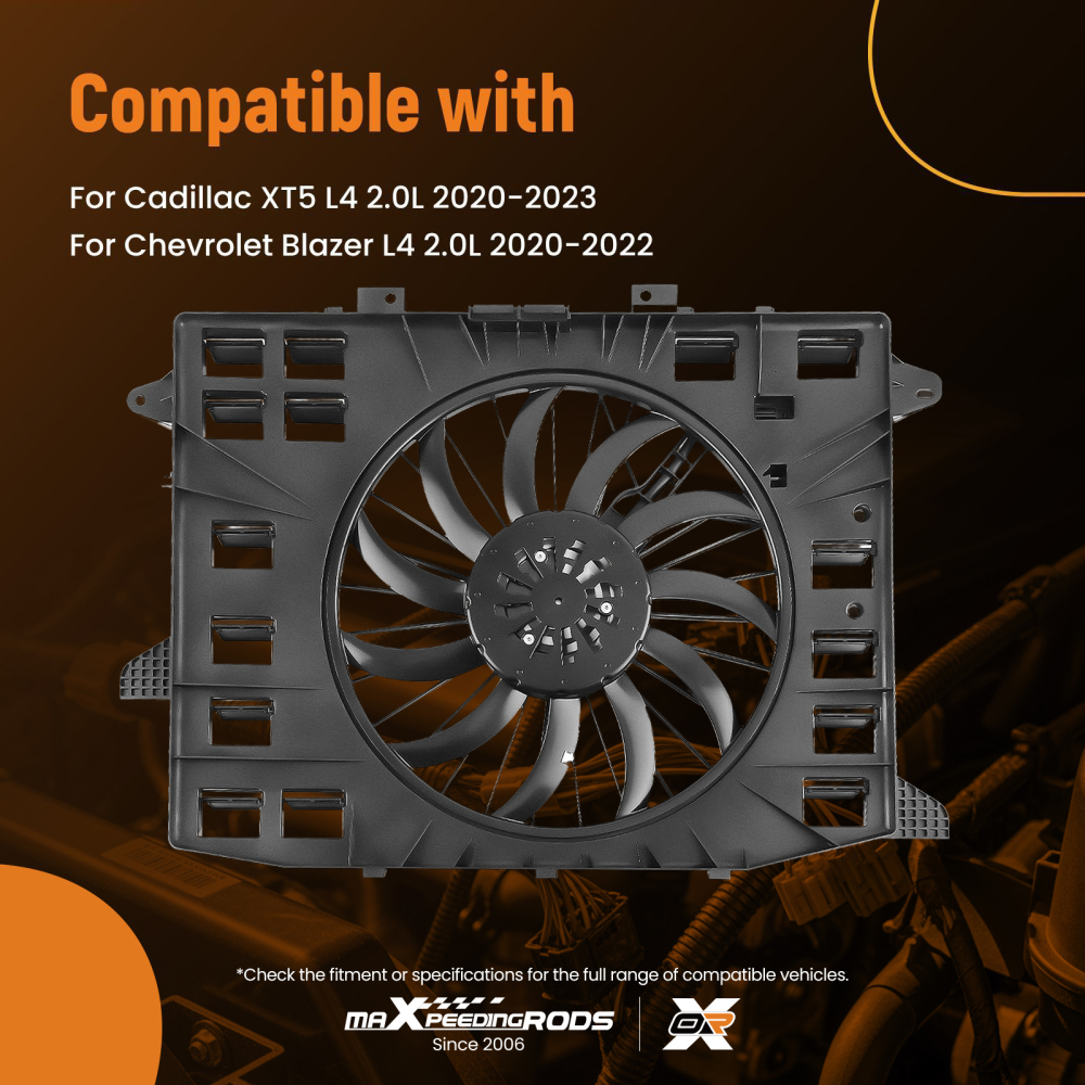 Cooling Fan compatible for Cadillac XT5 Compatible for Chevrolet Blazer 2020-2023 84595305 85159686