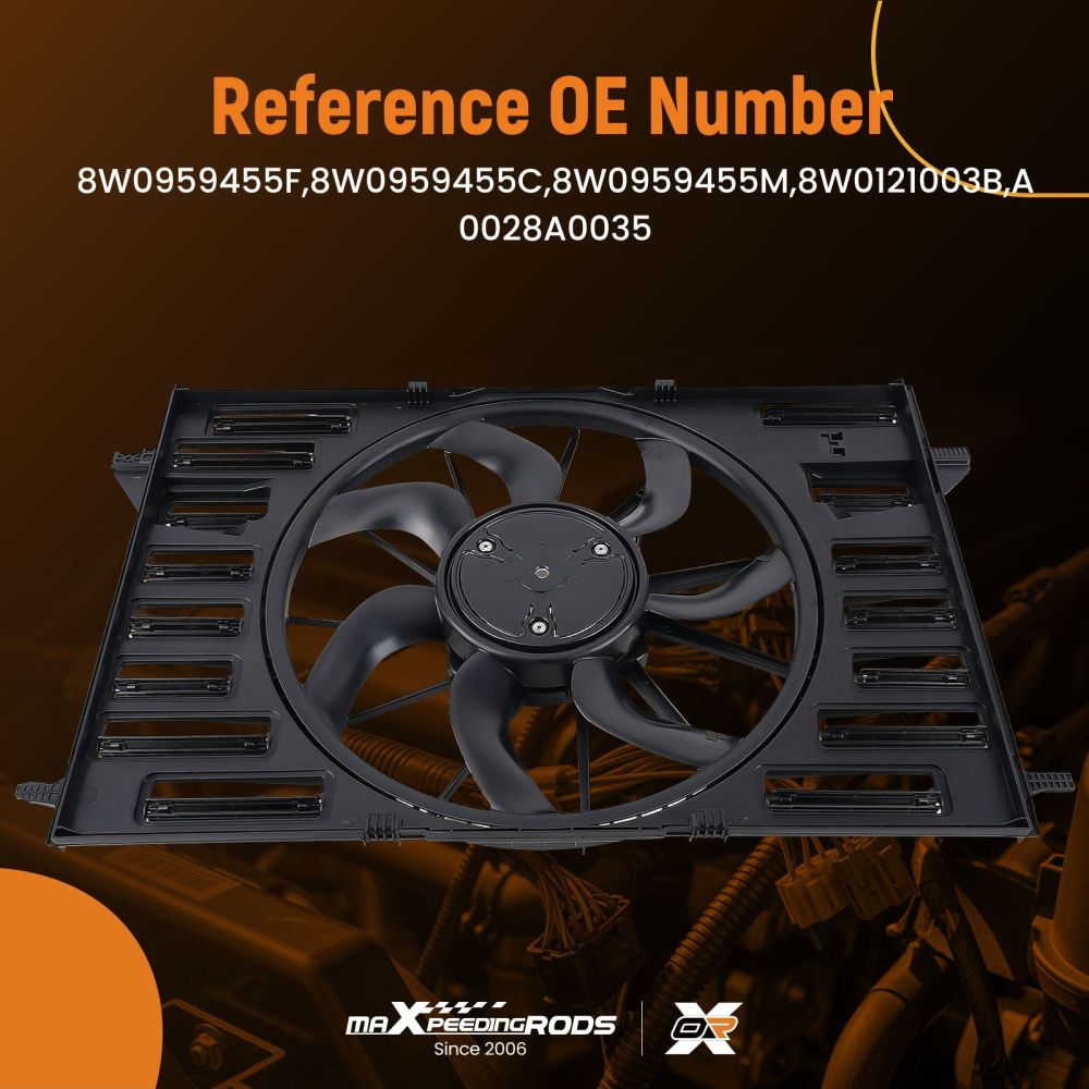 Electric Radiator Cooling Fan for Audi A4/A6 Quattro 2017-2021 8W0959455C
