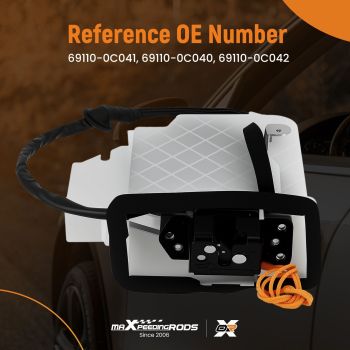 Rear Trunk Lock w/Motor compatible for Toyota Sequoia 4.6L 2010-2012 69110-0C041@Z1BC