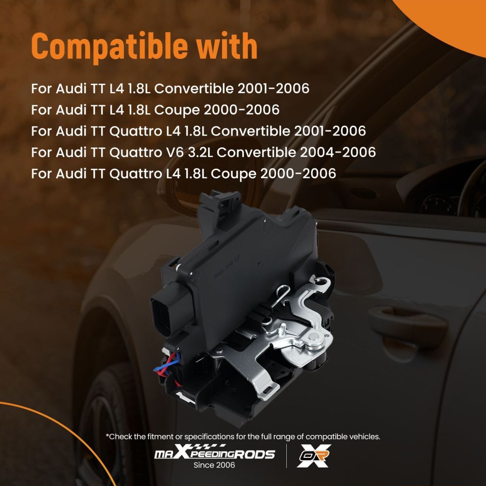 Left Front Door Lock for Audi TT 1.8L/3.2L Quattro 2000-2006 8N1837015B