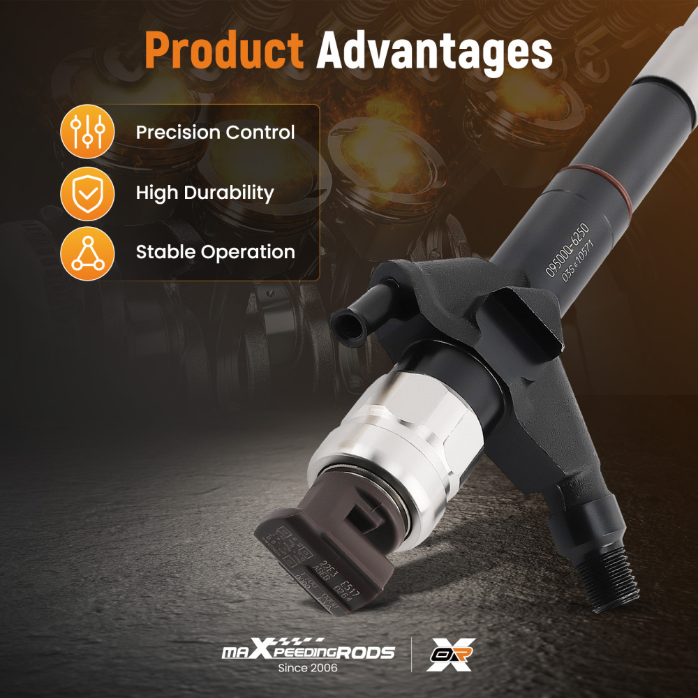 Set of 4 Fuel Injectors compatible for Nissan NavaraPathfinder YD25 2006-2009 0950006250