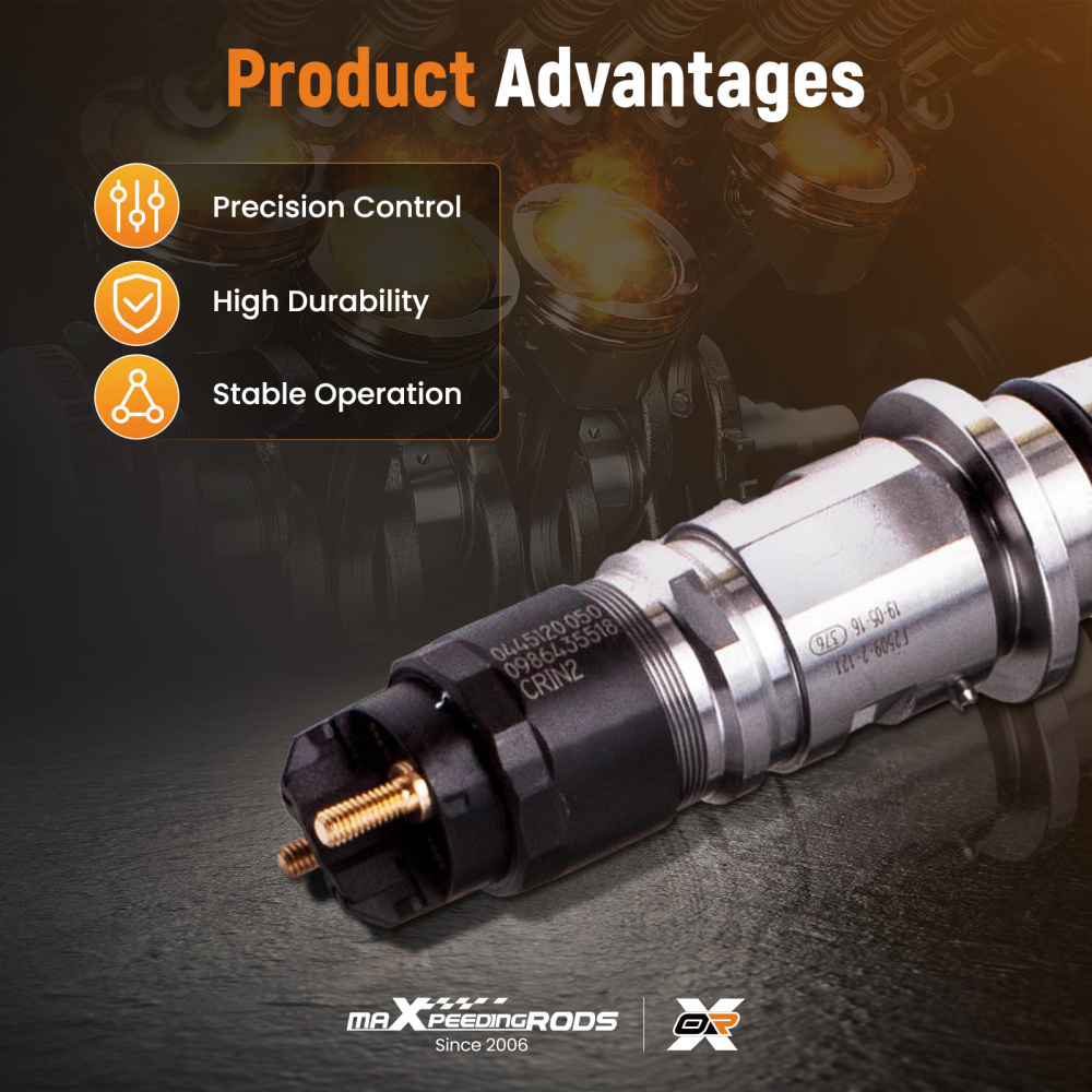 Set Of 6 Diesel Fuel Injector compatible for Dodge Ram 2500and3500 6.7L 07-12 0986435518