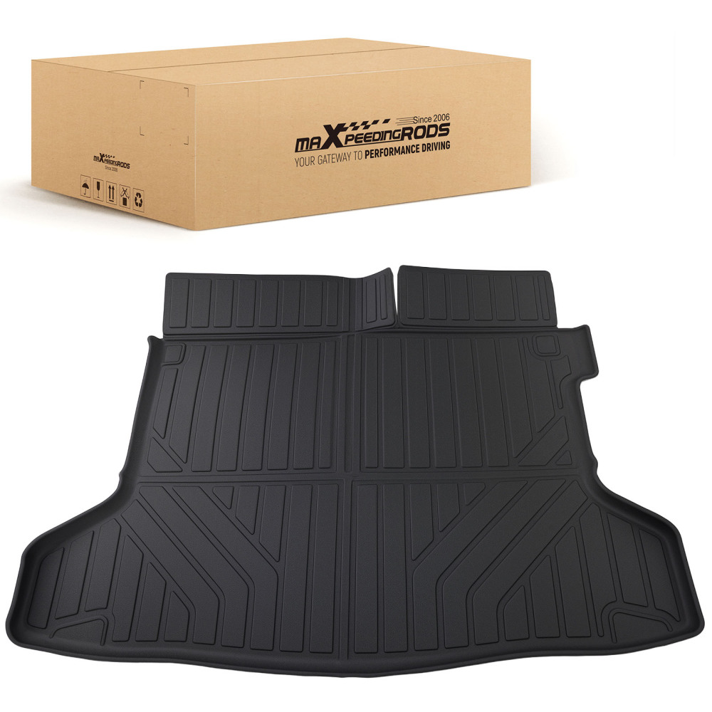 All Weather Black Cargo Mat compatible for Honda HR-V 2016-2020 TPE Trunk Liner Anti-Slip